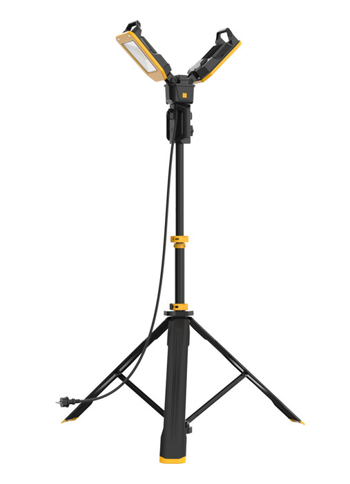 Falke arbejdslampe på teleskopstativ 2 x 40 W